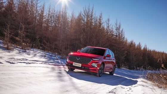 Energy Features Wuling Capgemini 5-Door Chinese Car with Large Business Space in Purple