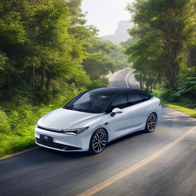 Energy XPENG P5 Sedan Car Interstellar Green 4 Doors 5 Seats Latest Model