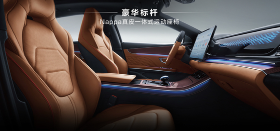 Energy Vehicle BYD Han EV Electric 4WD 715KM Ultra Long Endurance 5 Seat Blue Car