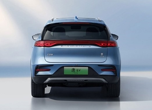 BYD Tang EV 730KM Four-Wheel Drive Pure Electric SUV with Left Driving Blue 7-Seater