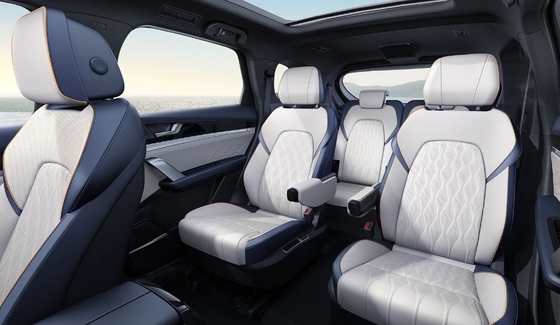 BYD Tang EV 730KM Four-Wheel Drive Pure Electric SUV with Left Driving Blue 7-Seater