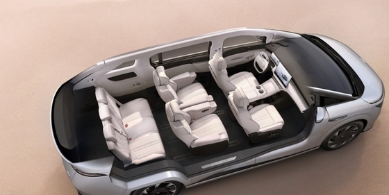 MEGA MPV Electric Car 2024 with Li Xiang Energy Vehicle and Silver Metallic Paint