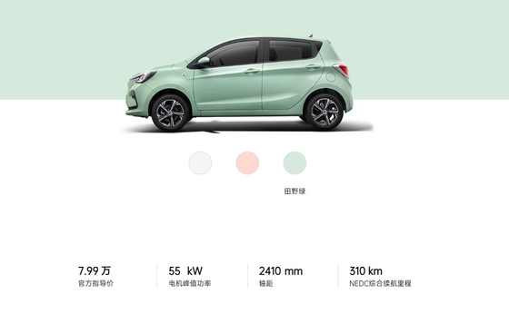 Small SUV Electric Car with 5 Seats and 310km Endurance Changan Ou Shang Ben E-ster